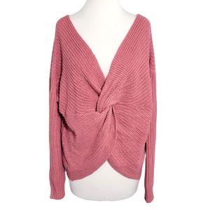 Full Circle Trends Pink Knit Sweater 1X